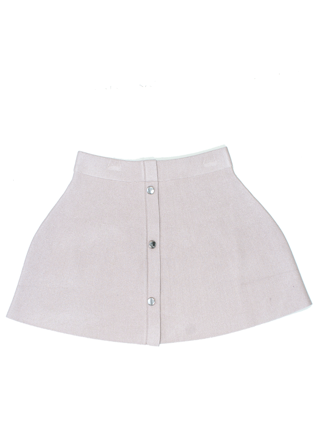 MINI GONNA LUNGA PUNTO TESSUTO, 2 TG - CHAMPAGNE